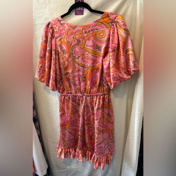 Delfi Collective Pink Sage Dress Sz S *Flawed* - Picture 2 of 5